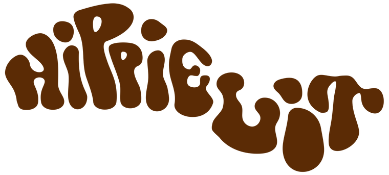 wavy brown hippielit logo